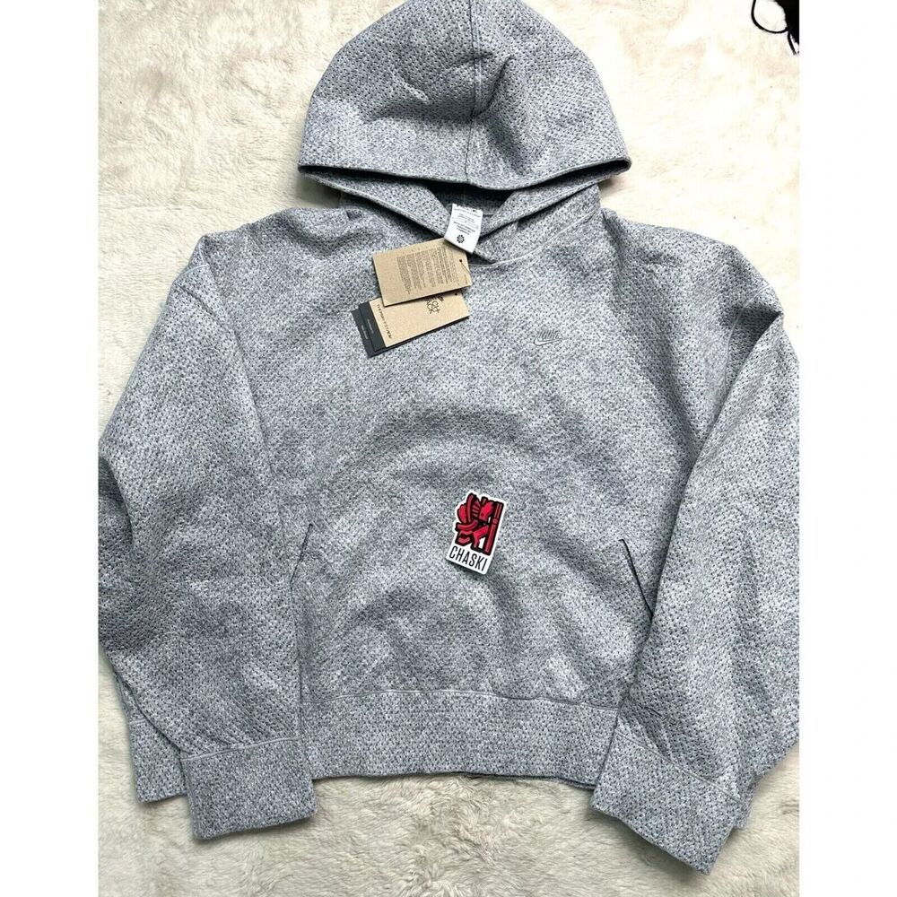 Nike Forward Hoodie Womens Large Tall Tech Pack Therma-FIT ADV DR0402 084 Gray